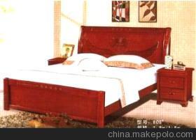 【實木床808# 實木家具批發(fā) 南康家具 廠家直銷 實木床】價格,廠家,圖片,床類,南康金利家具廠-
