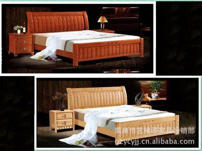 【田園實木床 802款 實木家具 1.8米實木床】價格,廠家,圖片,床類,南康市藝椿源家具經銷部-