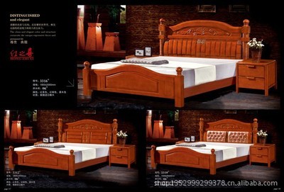 【供應實木床 高品質實木床 量大從優 古典風格】價格,廠家,圖片,床類,南康市美康廣告裝飾-