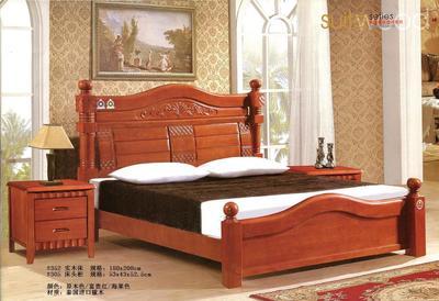 【南康實(shí)木家具廠家 皇居賽歐品牌床 簡約雙人實(shí)木床#310】價格,廠家,圖片,床類,江西皇都家具實(shí)業(yè)-