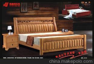 官生家具聚鑫緣 原木色實木床3313# 臥室高檔家具 廠家直銷圖片,官生家具聚鑫緣 原木色實木床3313# 臥室高檔家具 廠家直銷圖片大全,南康官生家具廠-