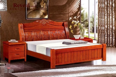 【批發 眾發家具廠橡木床 實木床批發!】價格,廠家,圖片,床類,南康眾發家具銷售部-