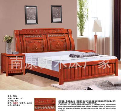 【家居802實木床七根精品床子實木床邊】價格_廠家_圖片 -