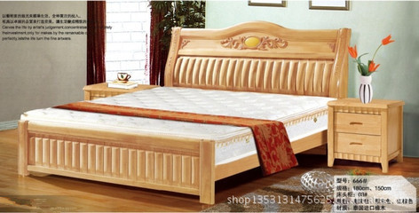 【【廠家直銷】精品橡木床/實(shí)木床/雙人床/玉石666#】價(jià)格,廠家,圖片,床類,江西省南康市福星康居-