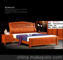 【純實木家具批發 實木床HSH 812# 質量保證 專業供應 新款熱銷】價格,廠家,圖片,床類,南康市好森活家具門市部-