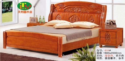 604實(shí)木床 南康市天利圓木業(yè)廠打造高品質(zhì)白胚與橡木床