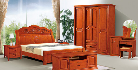 南康現(xiàn)代雙人雕花高檔實(shí)木床 100%純實(shí)木，巨劃算的家居優(yōu)選